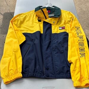 Tommy Hilfiger Yellow and Navy Windbreaker